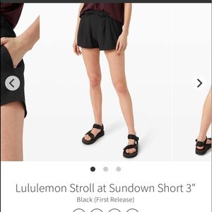 Lululemon Stroll At Sundown Shorts 🖤